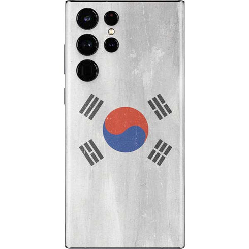 South Korean Flag Distressed Galaxy S22 Ultra Skin